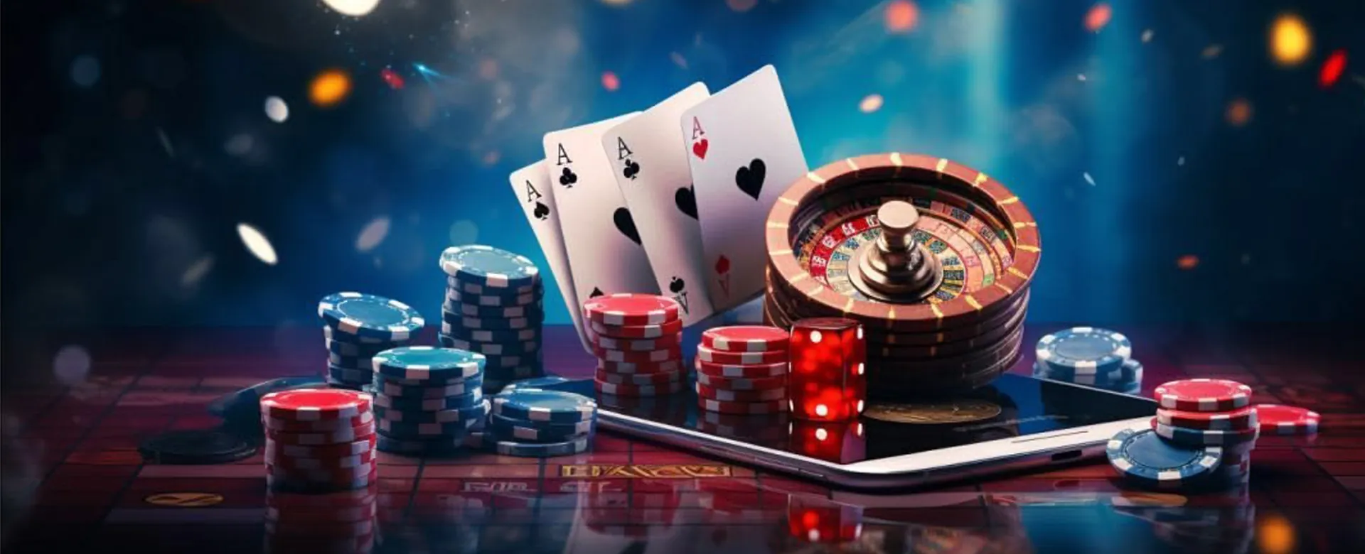 Abstract casino background for Plus777 Login